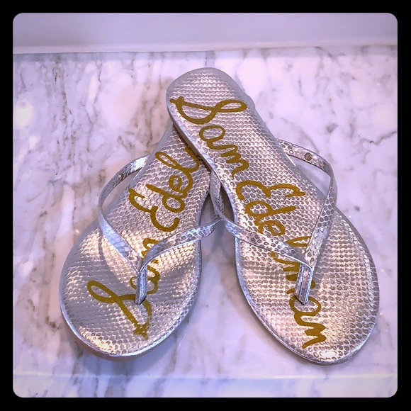 Sam Edelman Shoes - Sam Edelman Silver Sandals- Size 9